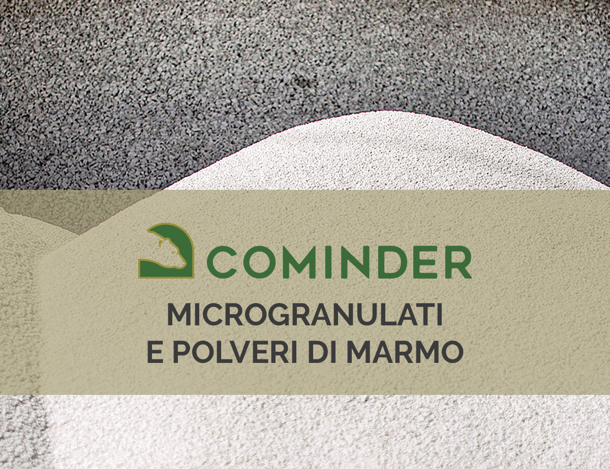 Cominder distribuisce microgranulati e polveri di marmo