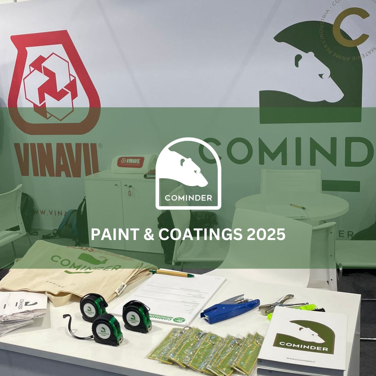 Cominder protagonista al Paint & Coatings 2025: innovazione sostenibile e nuovi contatti strategici